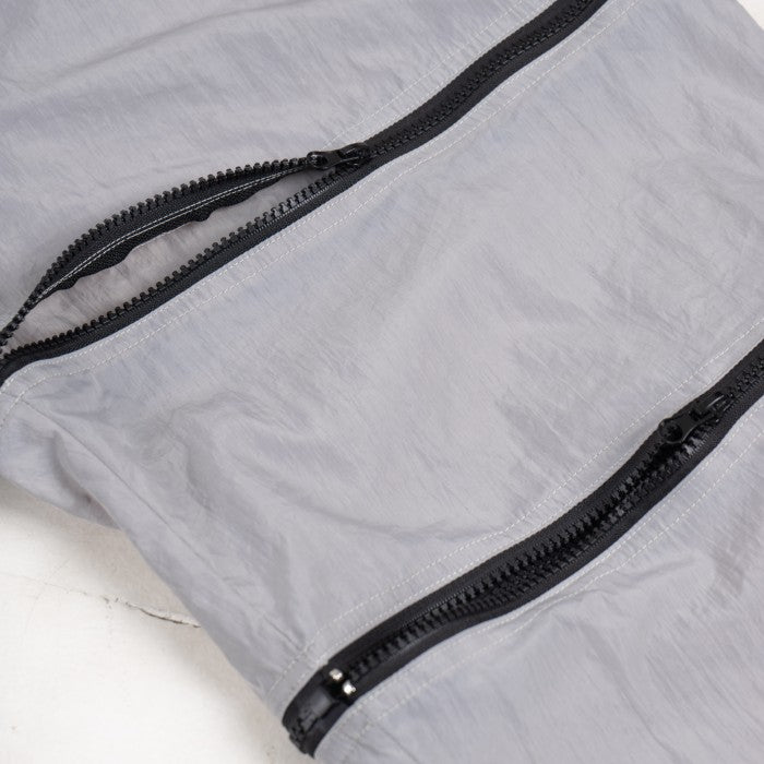 Grey Zipper Long Pants