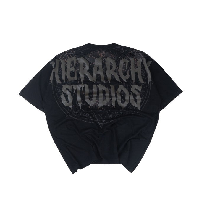 Black Grunge Wide Oversized T-Shirt