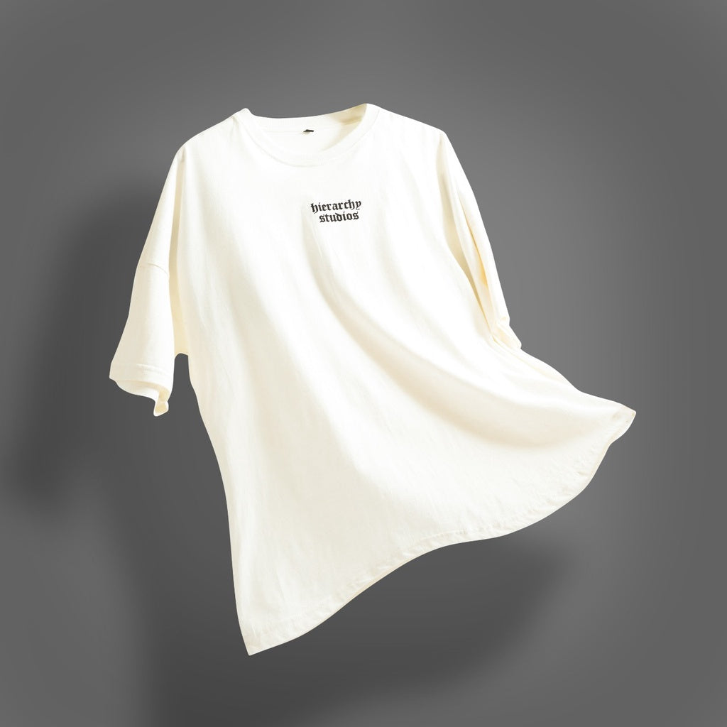 White Wide Logo Oversized T-shirt