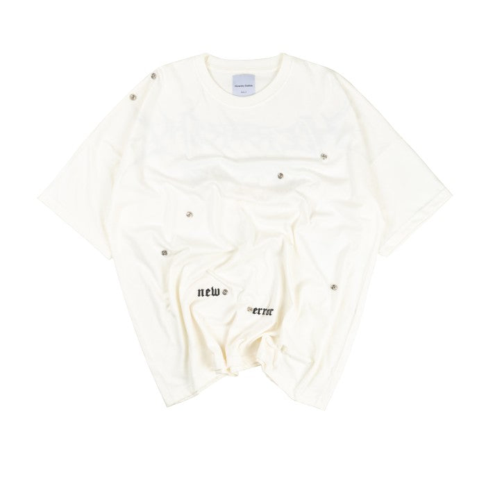 White Stud Wide Oversized T-Shirt