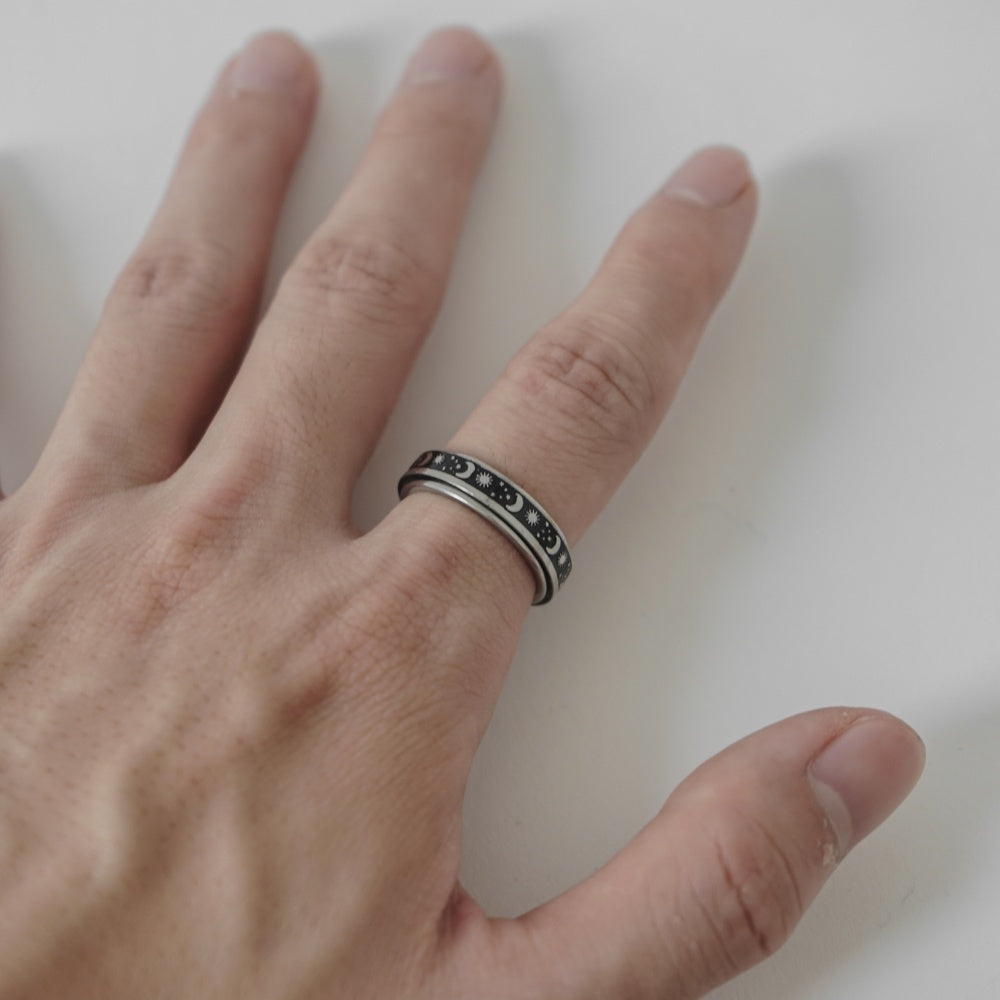 Rotating Cartoon Sky Ring
