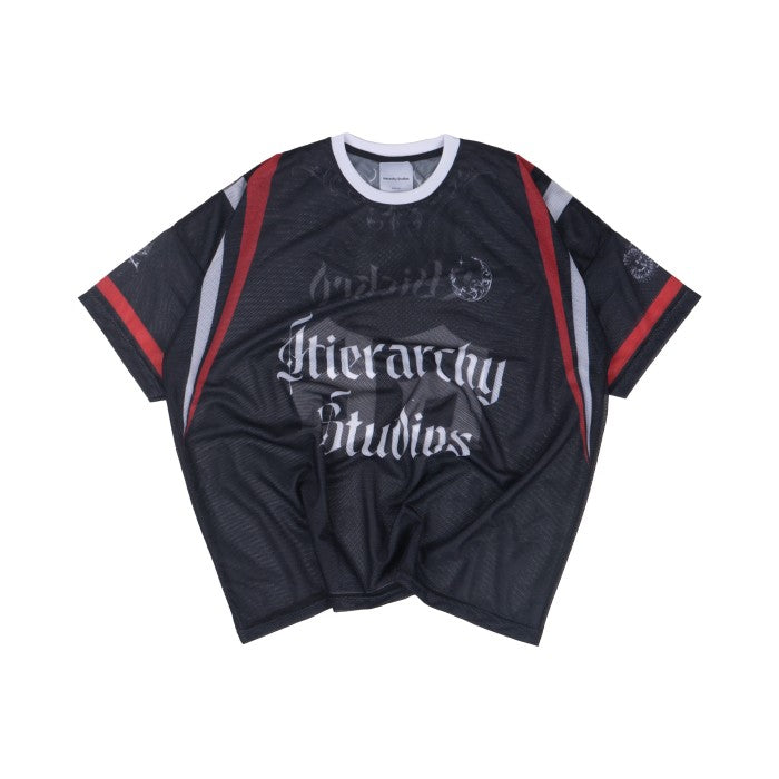 Black Wicked Wide Oversized Mesh Jersey