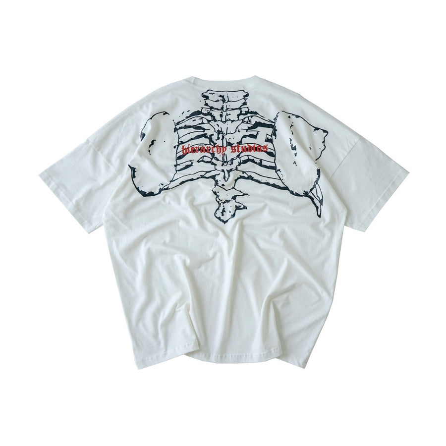 Decayed Missing Piece White Oversized T-Shirt