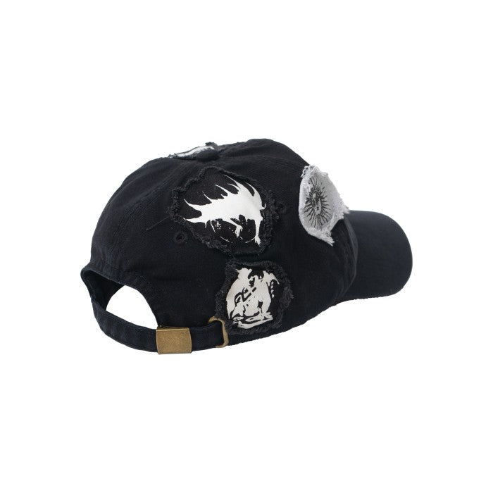 Distressed Black Reaper Baseball Cap