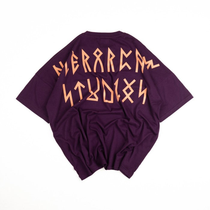 Runic Wide Logo Oversized T-Shirt Lighter Purple