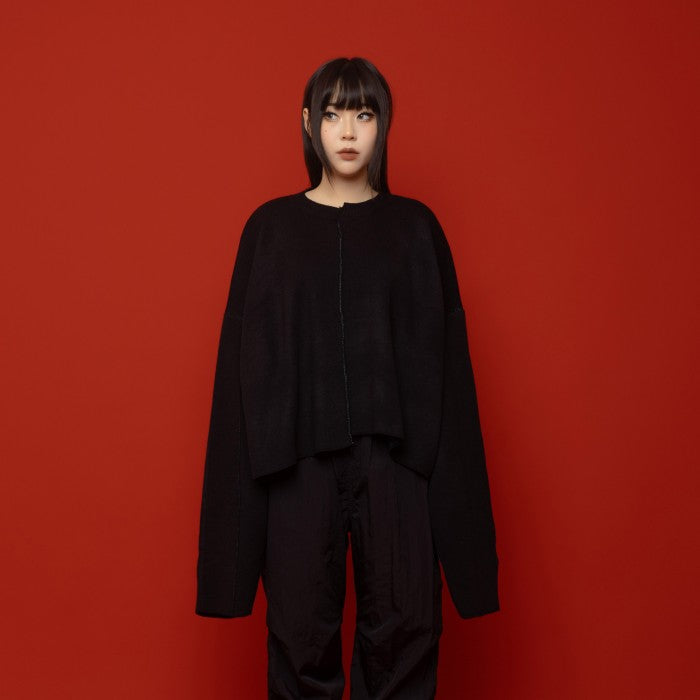 Black Vine Wide Oversized Knit Sweater