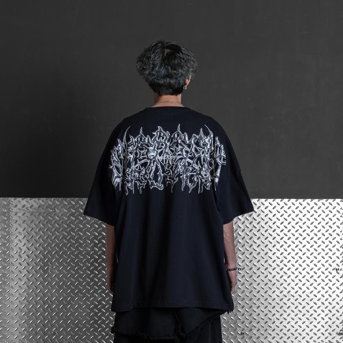 Black Hysteria Wide Oversized T-Shirt