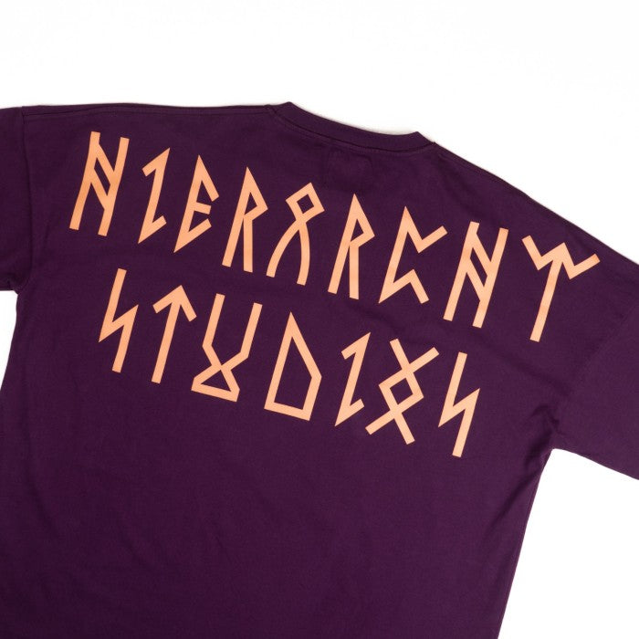 Runic Wide Logo Oversized T-Shirt Lighter Purple