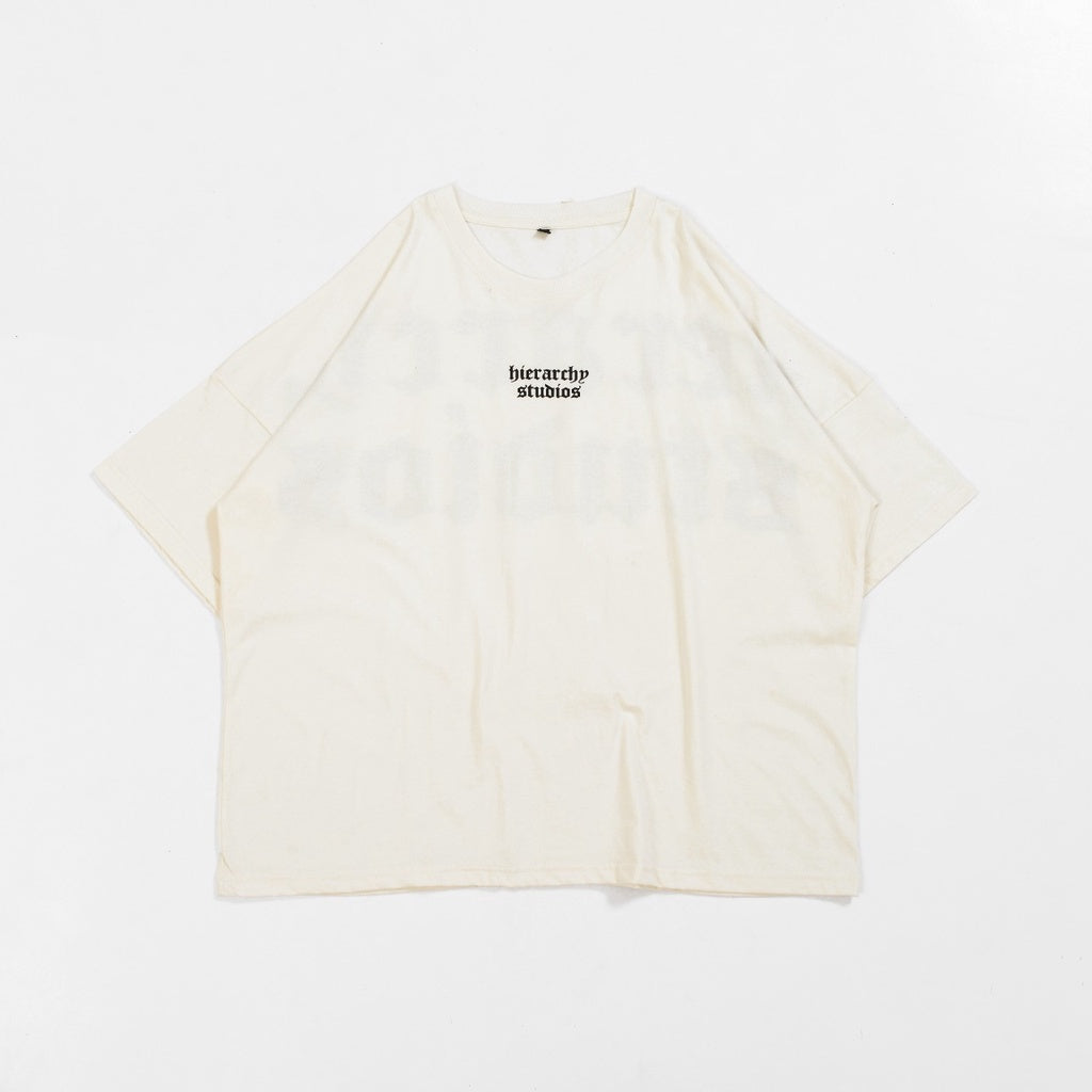 White Wide Logo Oversized T-shirt