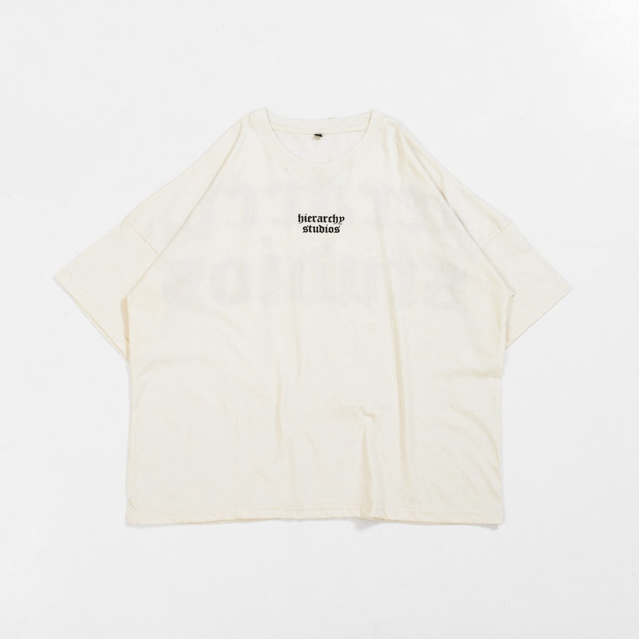 White Wide Logo Oversized T-shirt