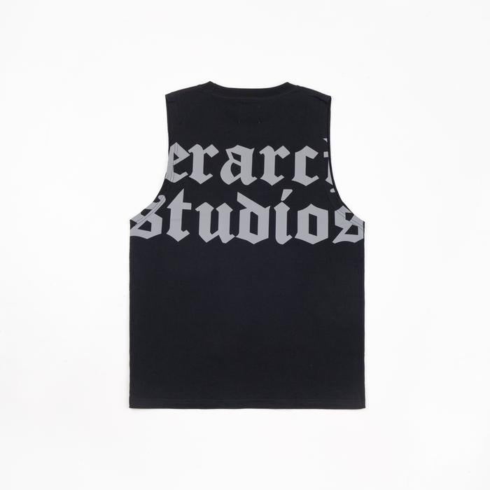 Black Basic Wide Oversized Sleeveless