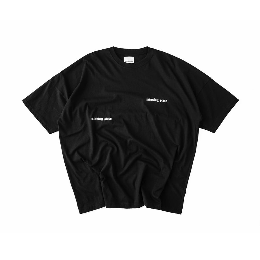 Decayed Missing Piece Black Oversized T-Shirt