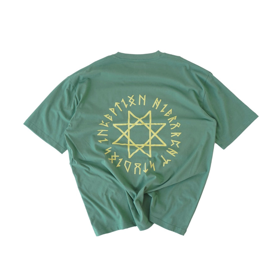 Runic Circle Oversized T-Shirt Dusty Green