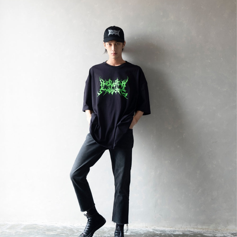 Born Evil Black Oversized T-Shirt