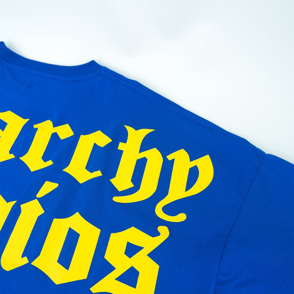 Blue Wide Logo Oversized T-Shirt