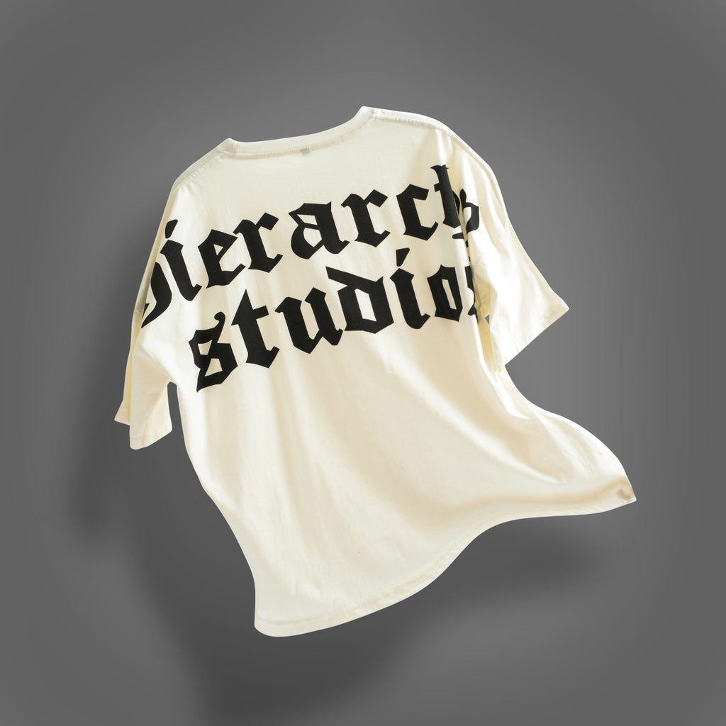 White Wide Logo Oversized T-shirt