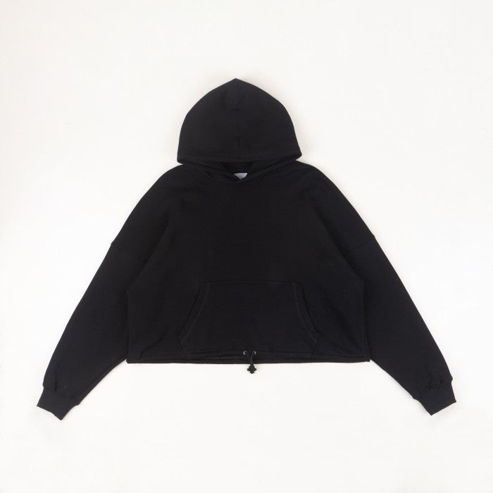 Black Spellcaster Crop Oversized Hoodie