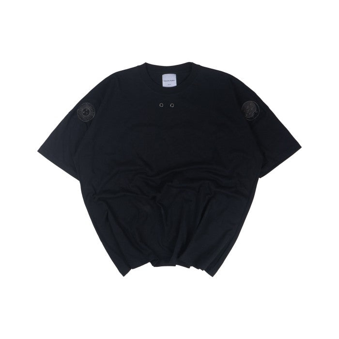 Black Grunge Wide Oversized T-Shirt