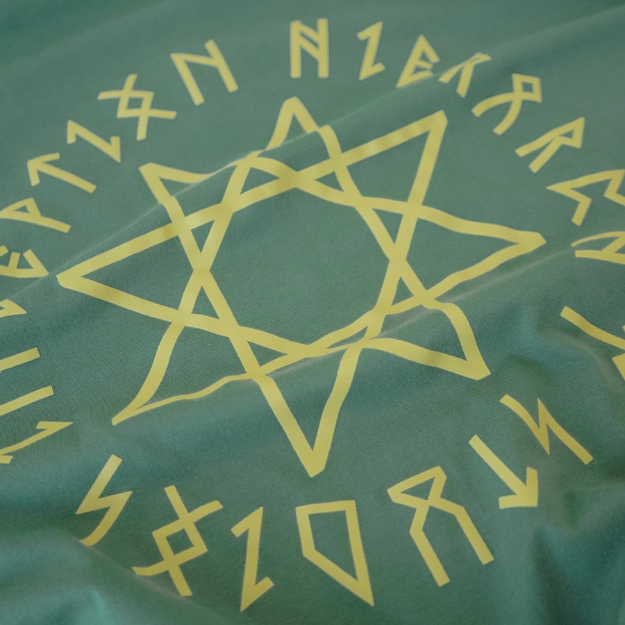Runic Circle Oversized T-Shirt Dusty Green