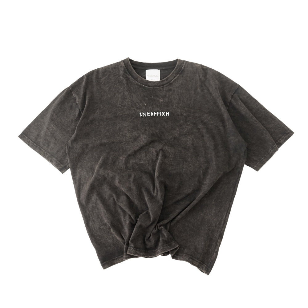 Runic Circle Oversized T-Shirt Washed Black