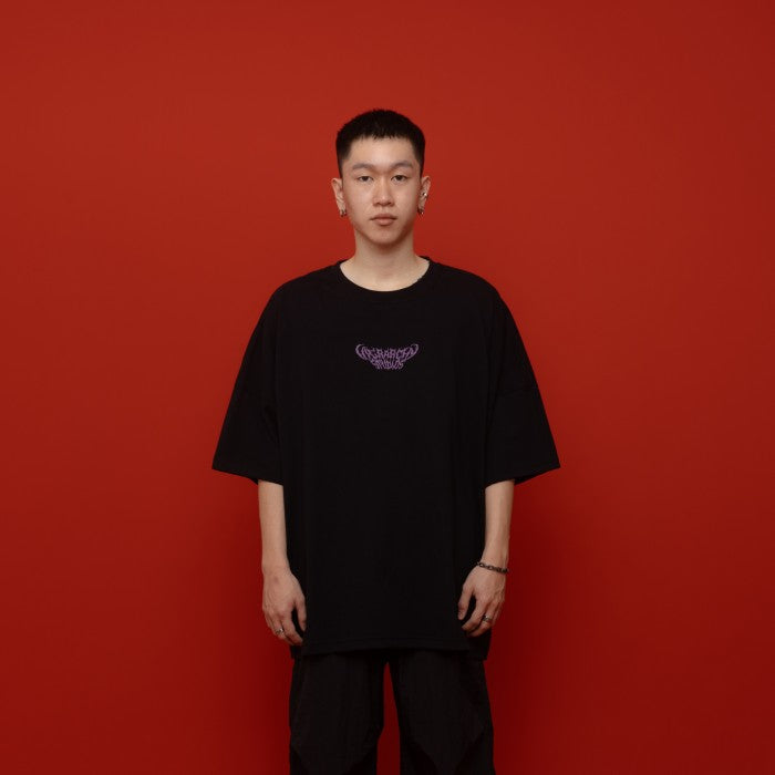 Black Toxic Wide Oversized T-Shirt