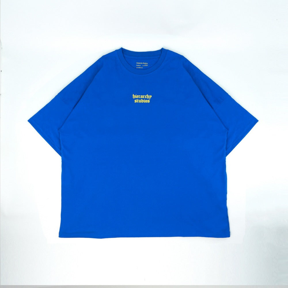 Blue Wide Logo Oversized T-Shirt