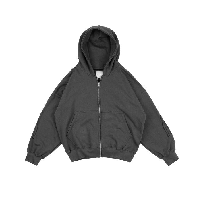 Black Bandaged Mummy Oversized Hoodie