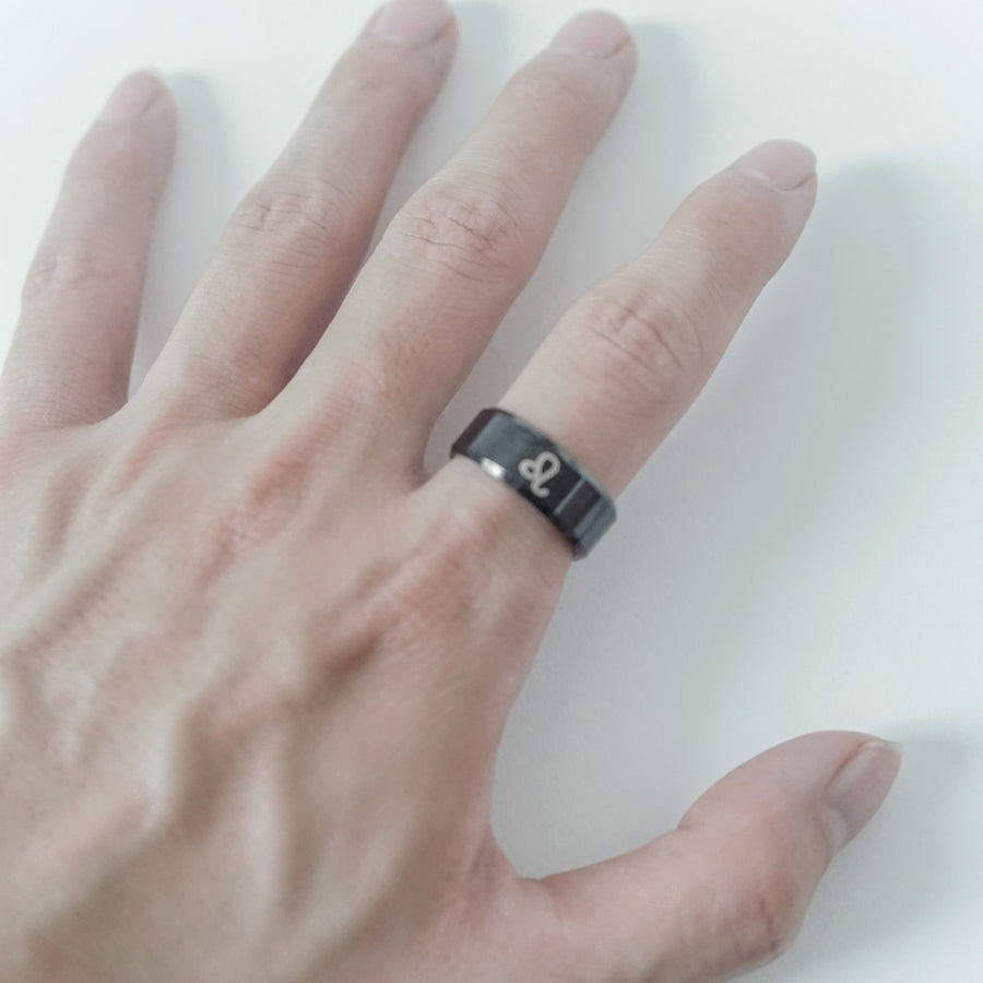 Black Zodiac Ring