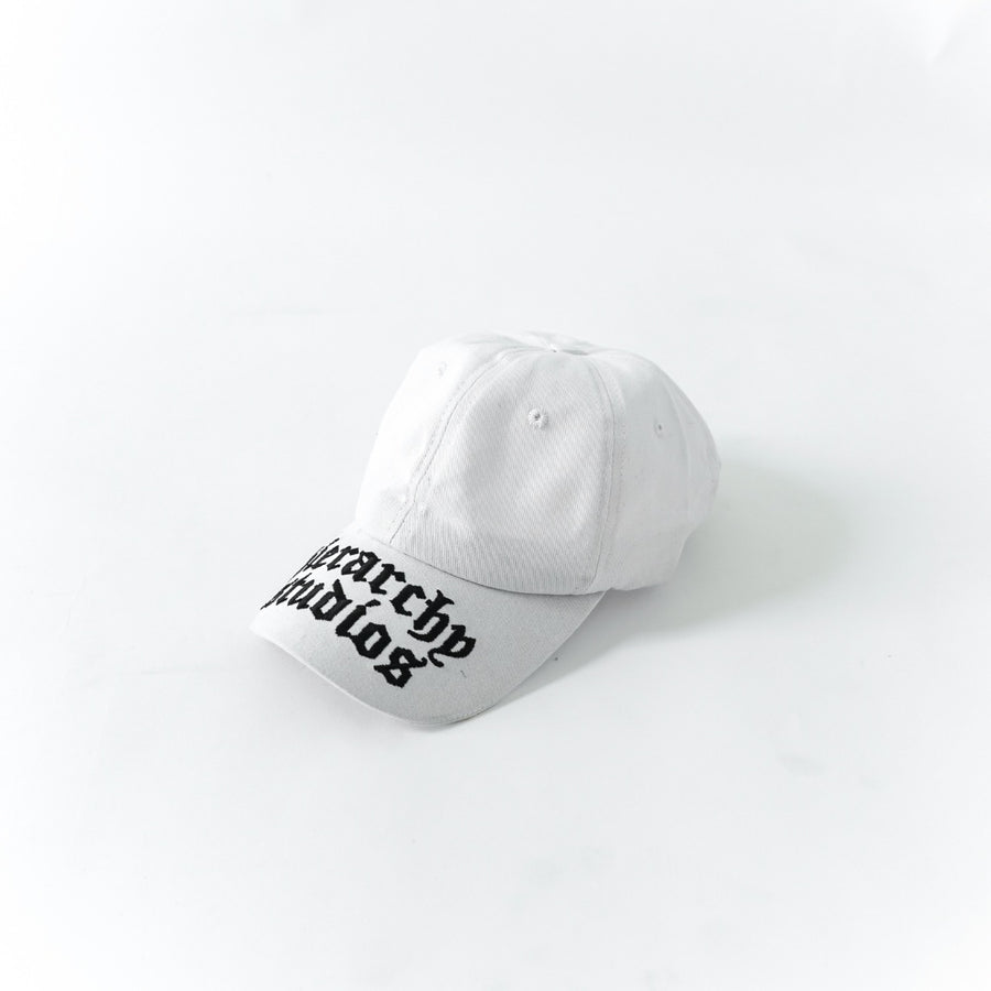 White Wide Logo Baseball Cap