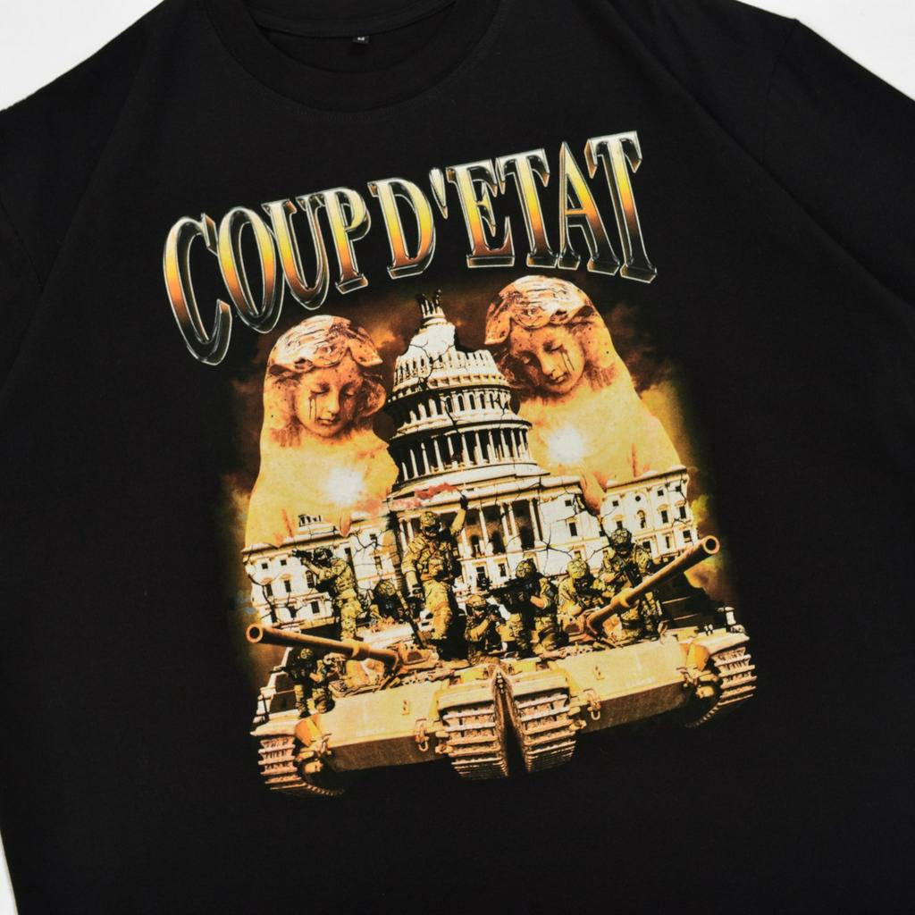 Hierarchy Studios Vintage Coup D 'Etat Oversized Tee