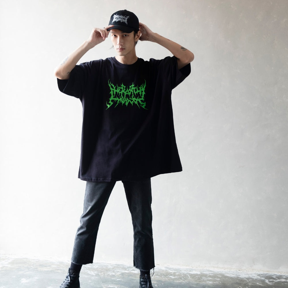 Born Evil Black Oversized T-Shirt