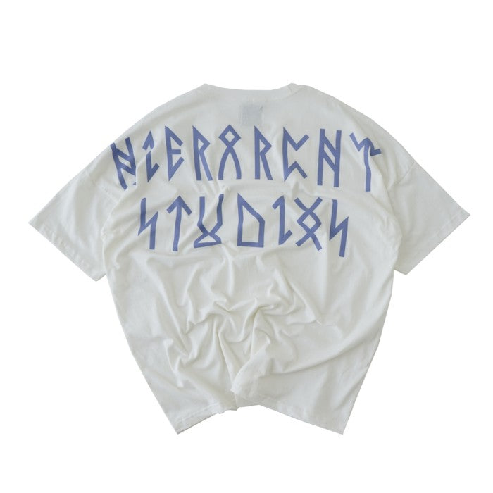Runic Wide Logo Oversized T-Shirt Lighter Purple