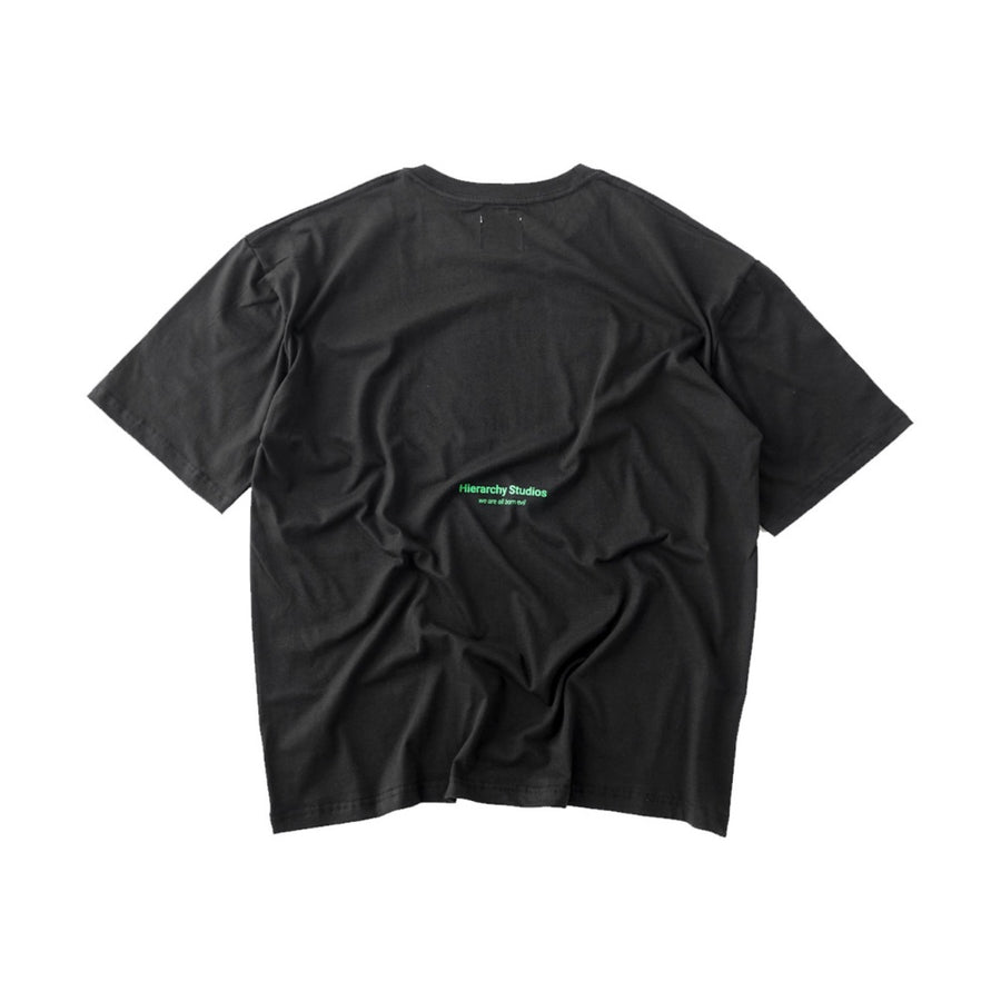 Born Evil Black Oversized T-Shirt