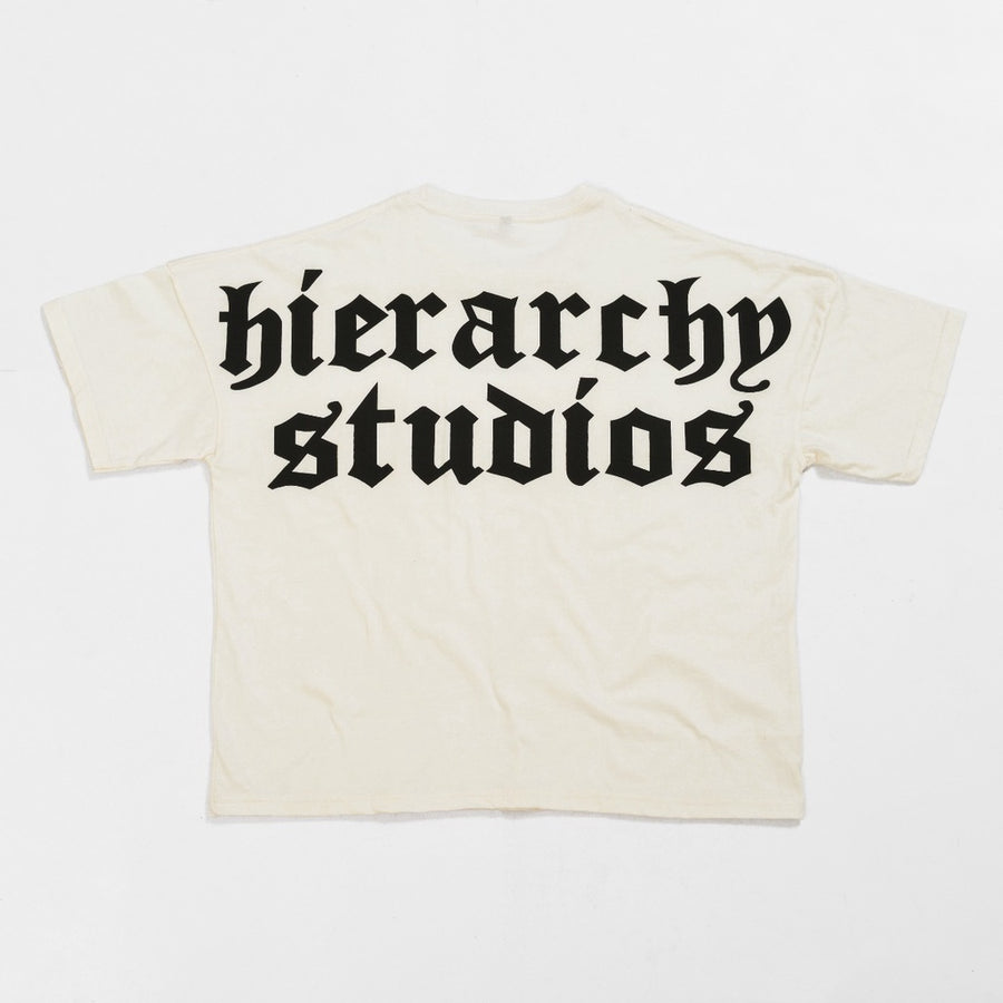 White Wide Logo Oversized T-shirt