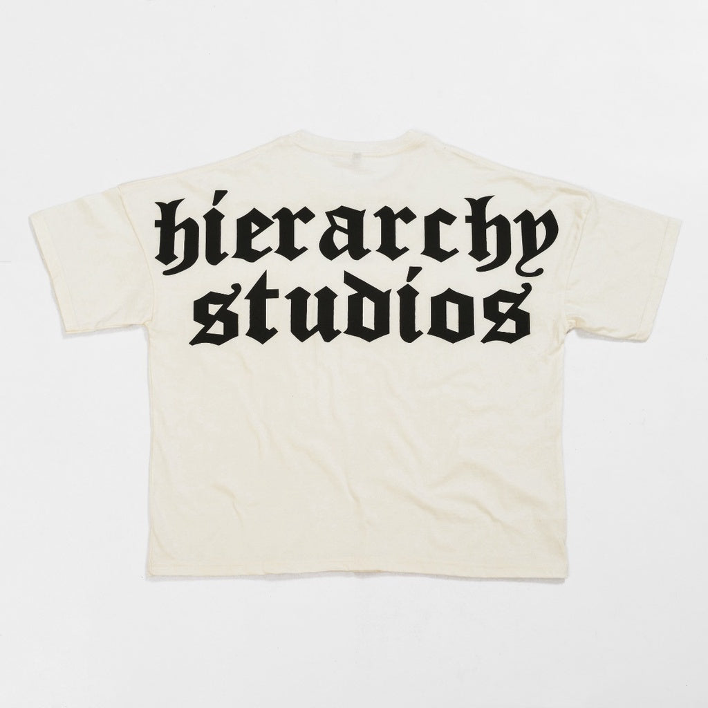 White Wide Logo Oversized T-shirt