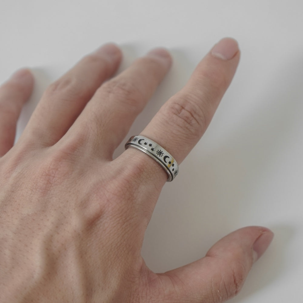 Rotating Cartoon Sky Ring