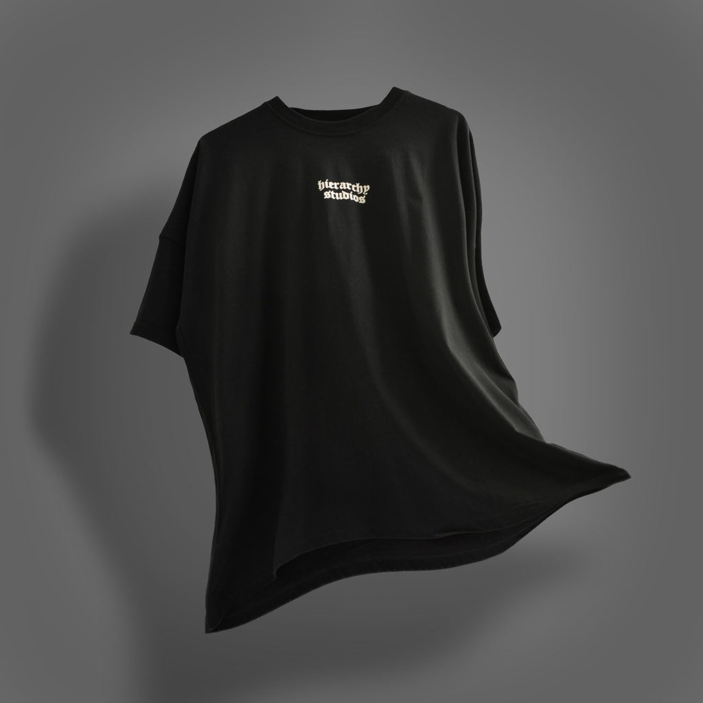 Black Wide Logo Oversized T-shirt