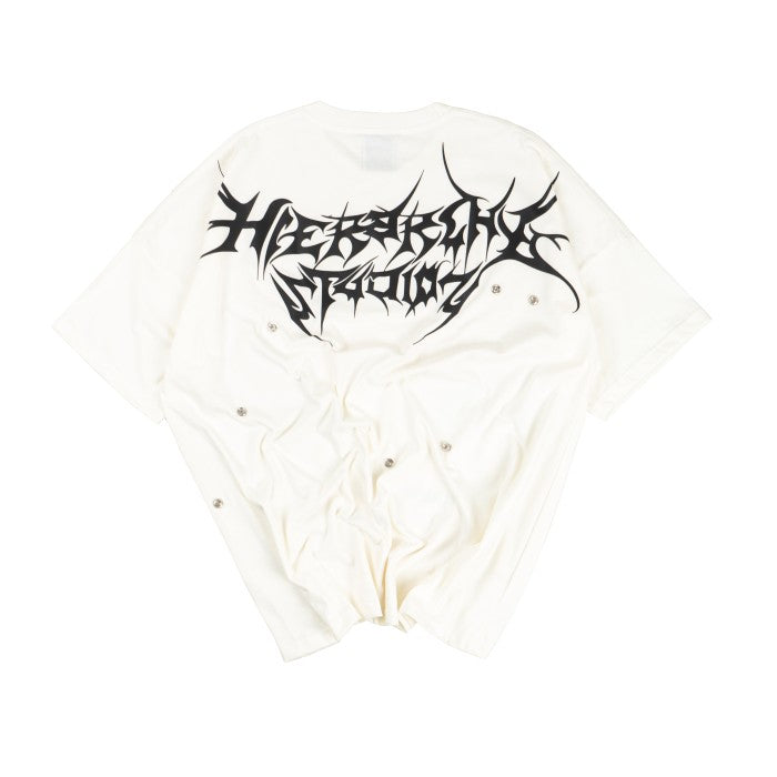 White Stud Wide Oversized T-Shirt