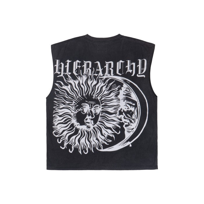 Washed Black Deity Oversized Sleeveless