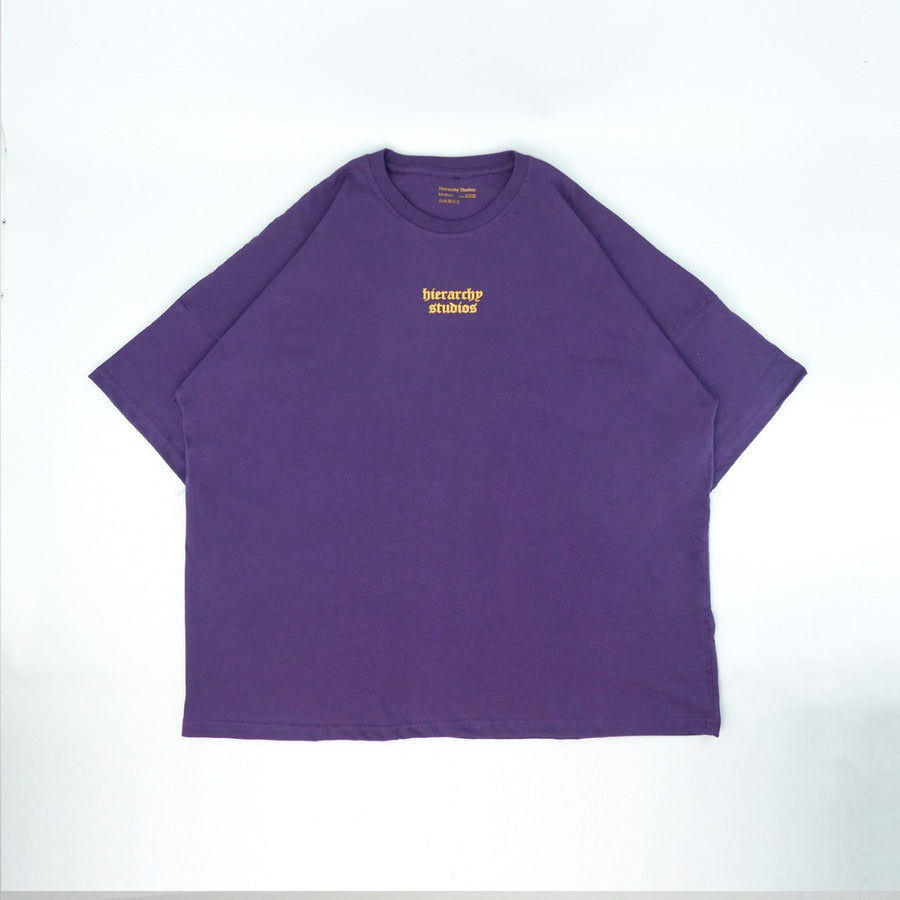 Purple Wide Logo Oversized T-Shirt