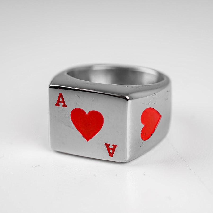 Ace Of Heart Ring