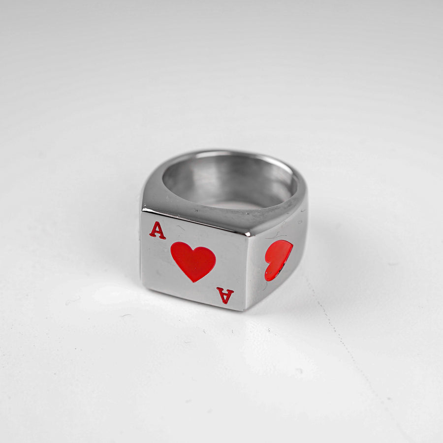 Ace Of Heart Ring