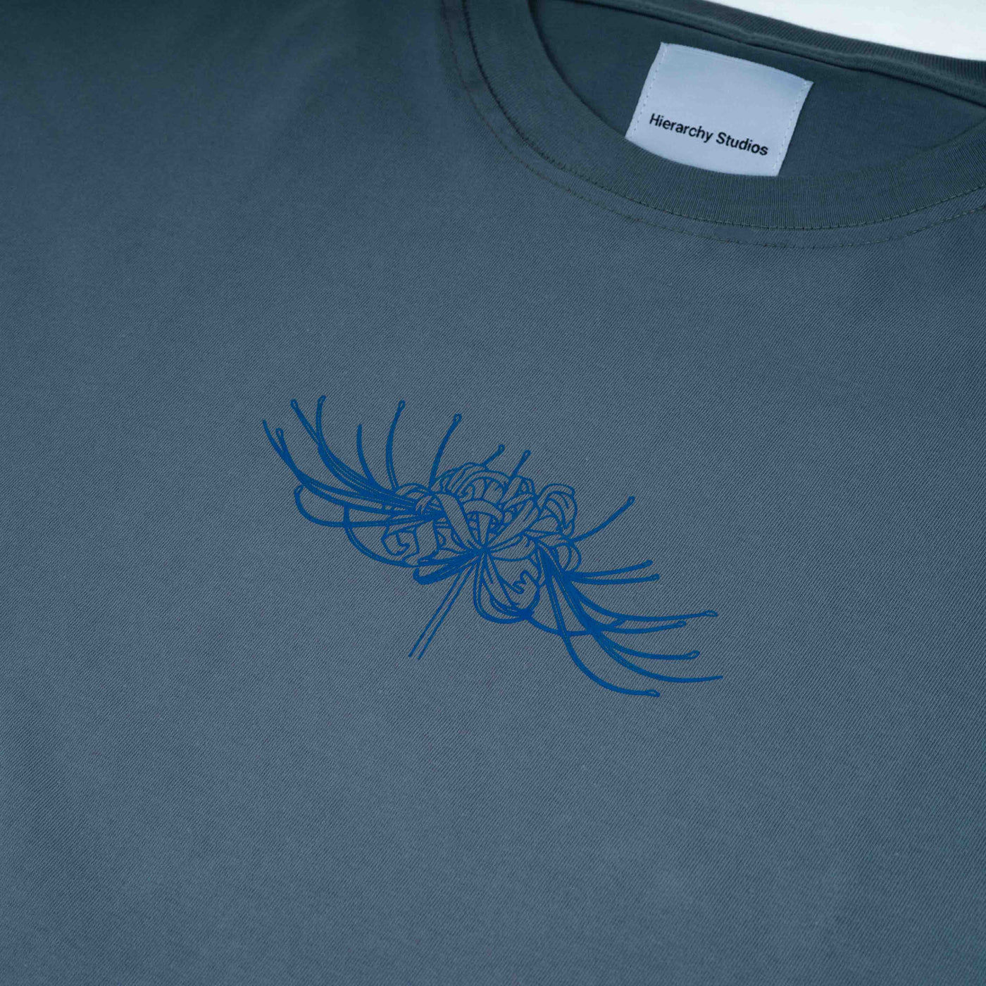 Flowers Wide Spider Lily Oversized T-shirt Grey