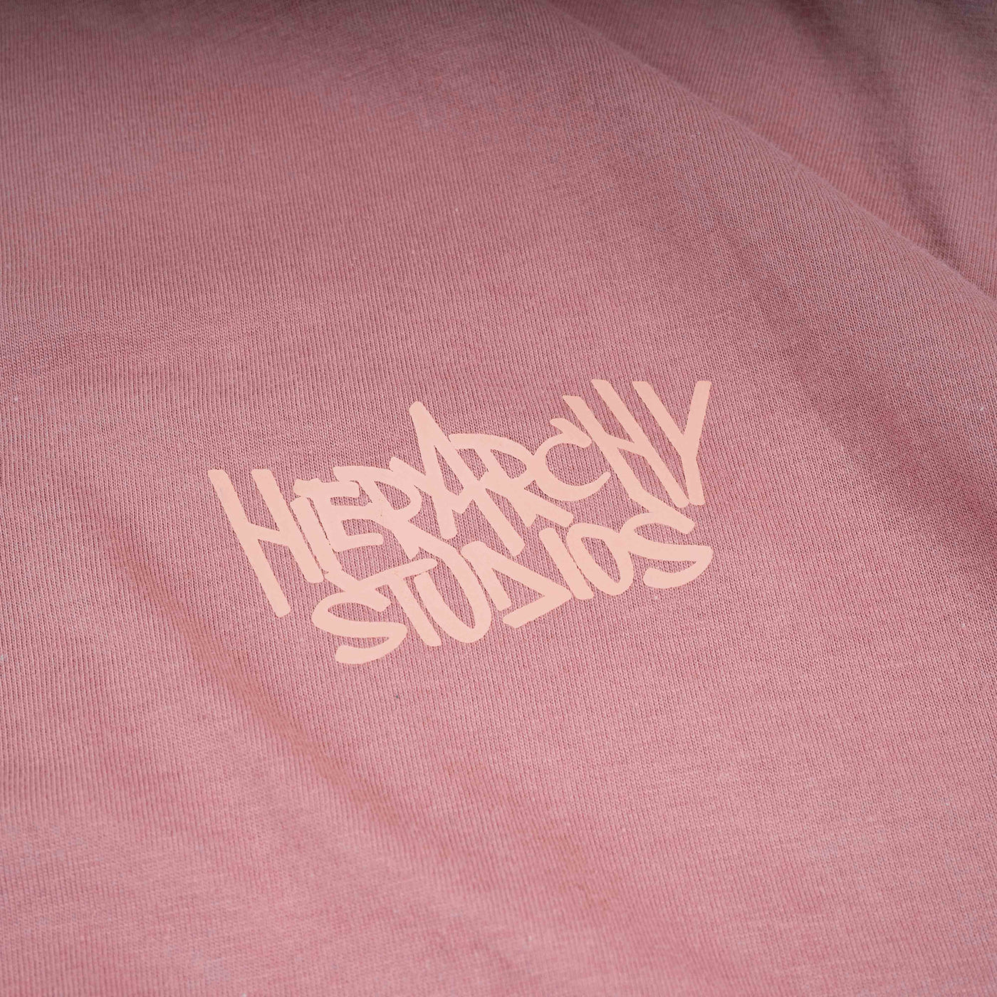 Graffiti Wide Logo Oversized T-Shirt Dusty Pink