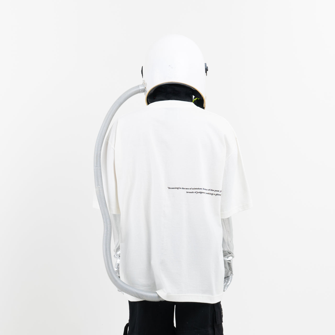 New Error Blurry Oversized T-Shirt Broken White