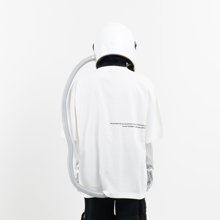 New Error Blurry Oversized T-Shirt Broken White