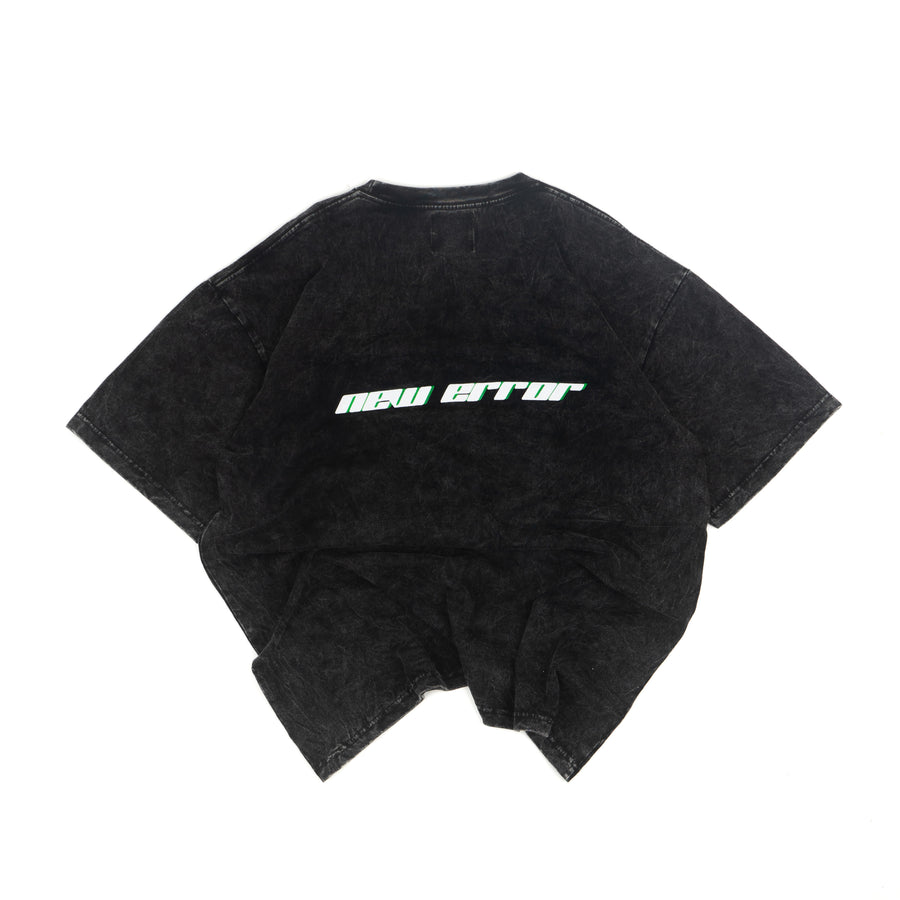 New Error Planet Oversized T-Shirt Washed Black