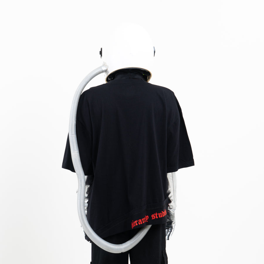 New Error Fold Oversized T-Shirt Black