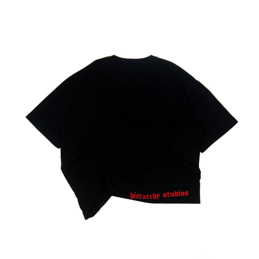 New Error Fold Oversized T-Shirt Black