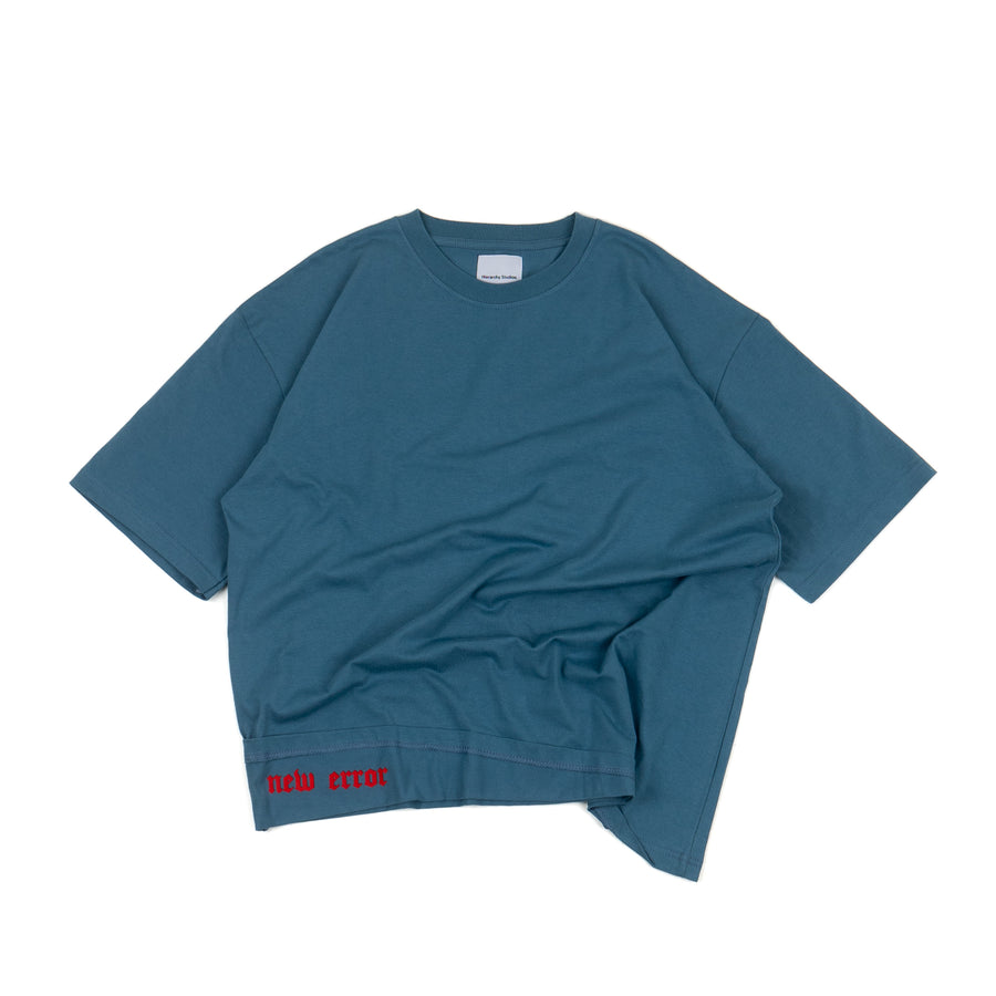 New Error Fold Oversized T-Shirt Dusty Blue